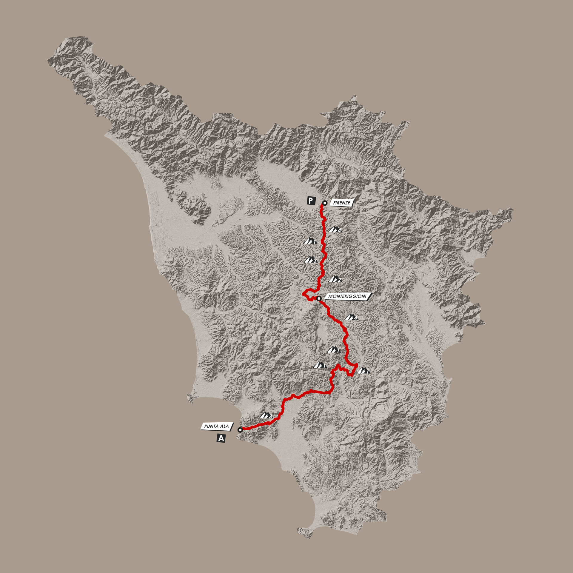 Tracciato Fiorino Mud 2020 Gravel in Tuscany